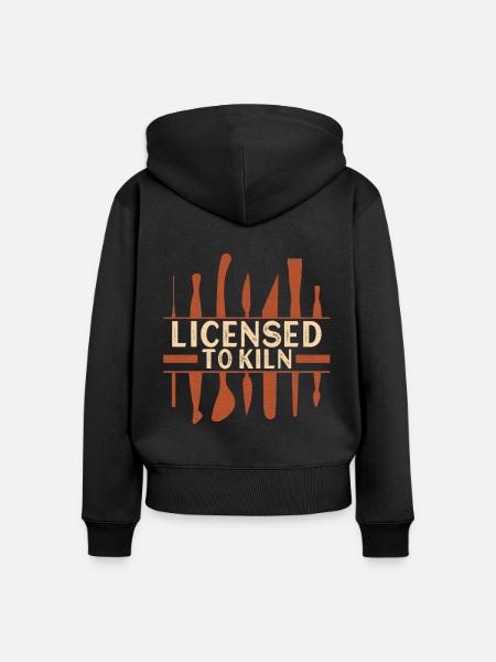 Töpfern Töpfer - Frauen Premium Bio Zip Hoodie - Schwarz