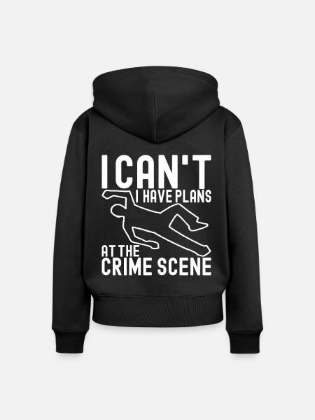 Forensik Forensiker - Frauen Premium Bio Zip Hoodie - Schwarz