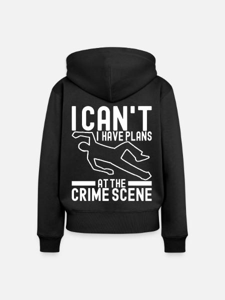Forensik Forensiker - Frauen Premium Bio Zip Hoodie - Schwarz