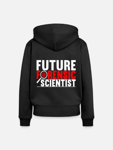 Forensik Forensiker - Frauen Premium Bio Zip Hoodie - Schwarz
