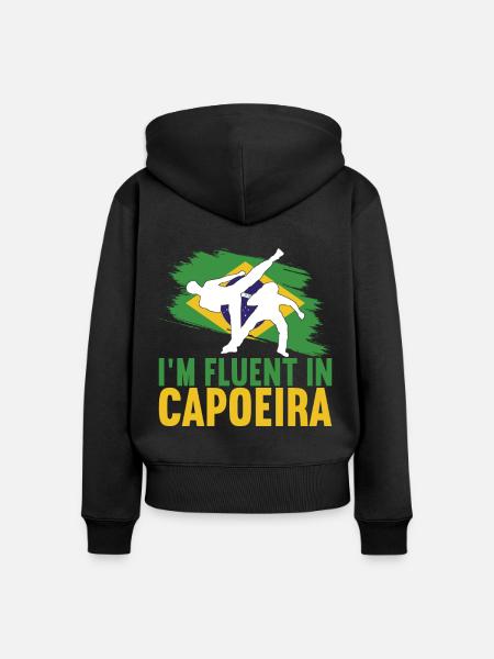 Capoeira Capoeirista - Frauen Premium Bio Zip Hoodie - Schwarz