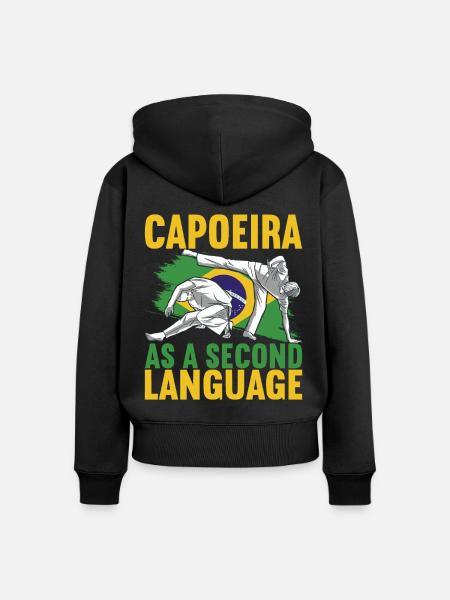 Capoeira Capoeirista - Frauen Premium Bio Zip Hoodie - Schwarz