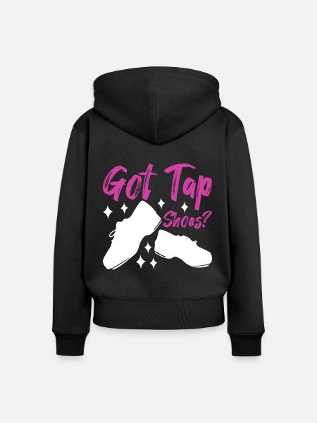 Stepptanz Stepptänzer - Frauen Premium Bio Zip Hoodie - Schwarz