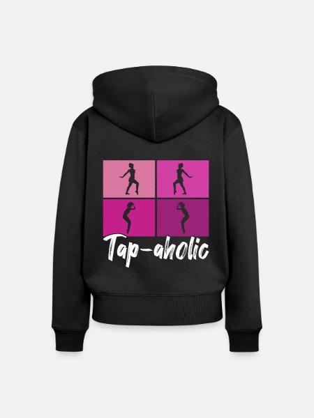 Stepptanz Stepptänzer - Frauen Premium Bio Zip Hoodie - Schwarz