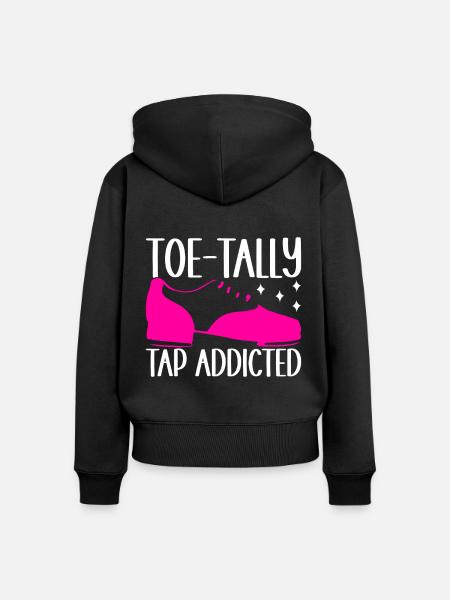 Stepptanz Stepptänzer - Frauen Premium Bio Zip Hoodie - Schwarz