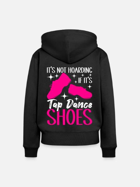Stepptanz Stepptänzer - Frauen Premium Bio Zip Hoodie - Schwarz