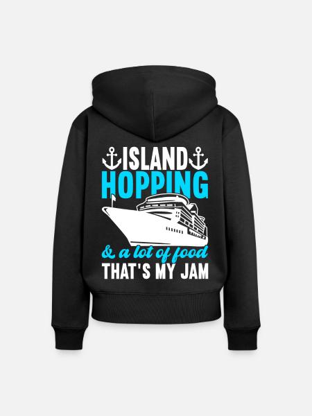 Kreuzfahrt Urlaub Kreuzfahrtschiff - Frauen Premium Bio Zip Hoodie - Schwarz