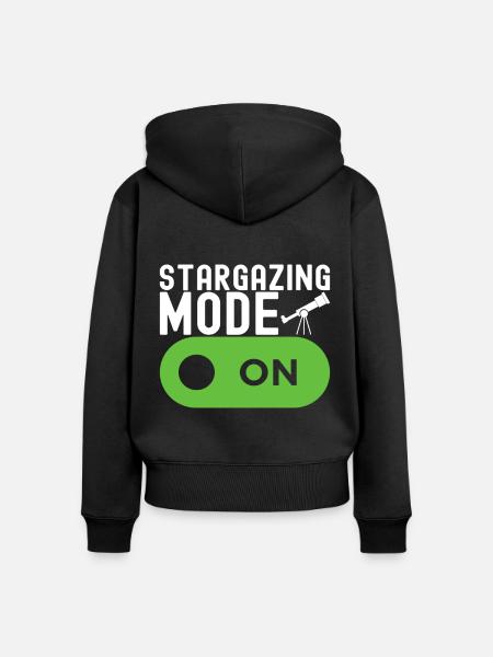 Atronome Astronomie - Frauen Premium Bio Zip Hoodie - Schwarz