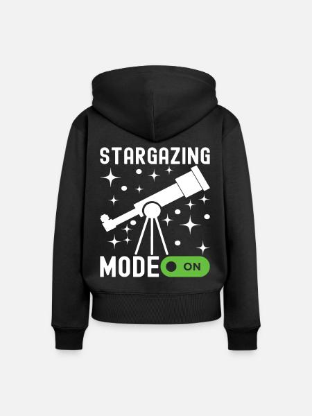 Atronome Astronomie - Frauen Premium Bio Zip Hoodie - Schwarz
