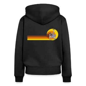 Inline-Skating Rollerskates Inline-Skater - Women's Premium Organic Zip Hoodie - black - Back - Julia (174cm)