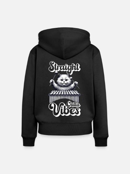 Vibraphon Vibraphonist - Frauen Premium Bio Zip Hoodie - Schwarz