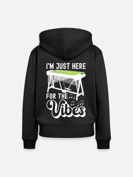 Vibraphon Vibraphonist - Frauen Premium Bio Zip Hoodie - Schwarz