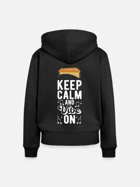 Vibraphon Vibraphonist - Frauen Premium Bio Zip Hoodie - Schwarz