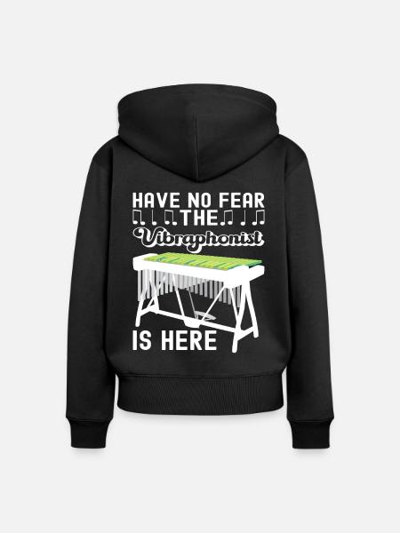 Vibraphon Vibraphonist - Frauen Premium Bio Zip Hoodie - Schwarz