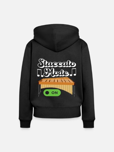 Vibraphon Vibraphonist - Frauen Premium Bio Zip Hoodie - Schwarz