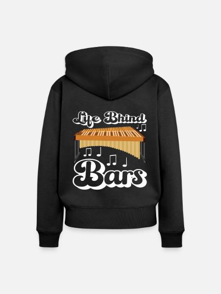 Vibraphon Vibraphonist - Frauen Premium Bio Zip Hoodie - Schwarz