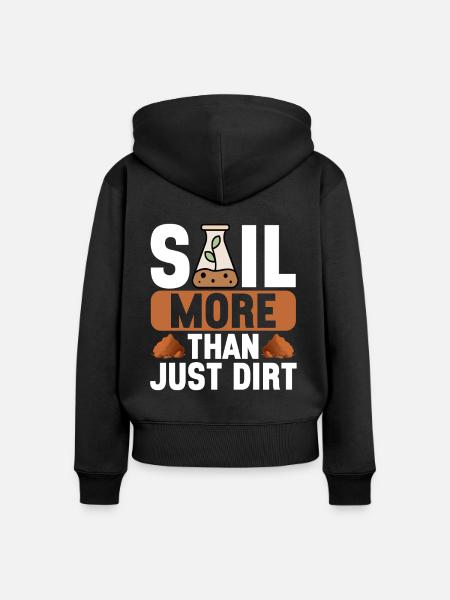 Bodenwissenschaftler Soil Science - Frauen Premium Bio Zip Hoodie - Schwarz