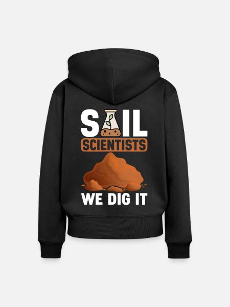 Bodenwissenschaftler Soil Science - Frauen Premium Bio Zip Hoodie - Schwarz