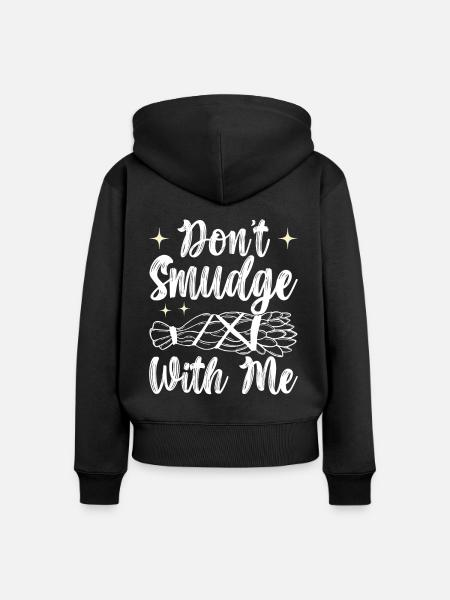 Kräuter Räuchern Smudging Spirituell - Frauen Premium Bio Zip Hoodie - Schwarz