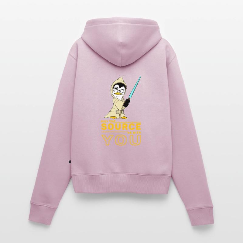 IT nerd Linux Linux penguin geek software engineer Women's Premium Organic Zip Hoodie