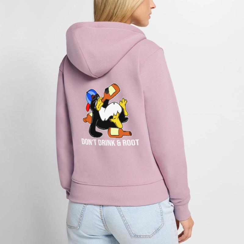 Linux Penguin Sudo Admin Funny Computer Science PC Nerd Sweat à capuche zippé Premium bio Femme