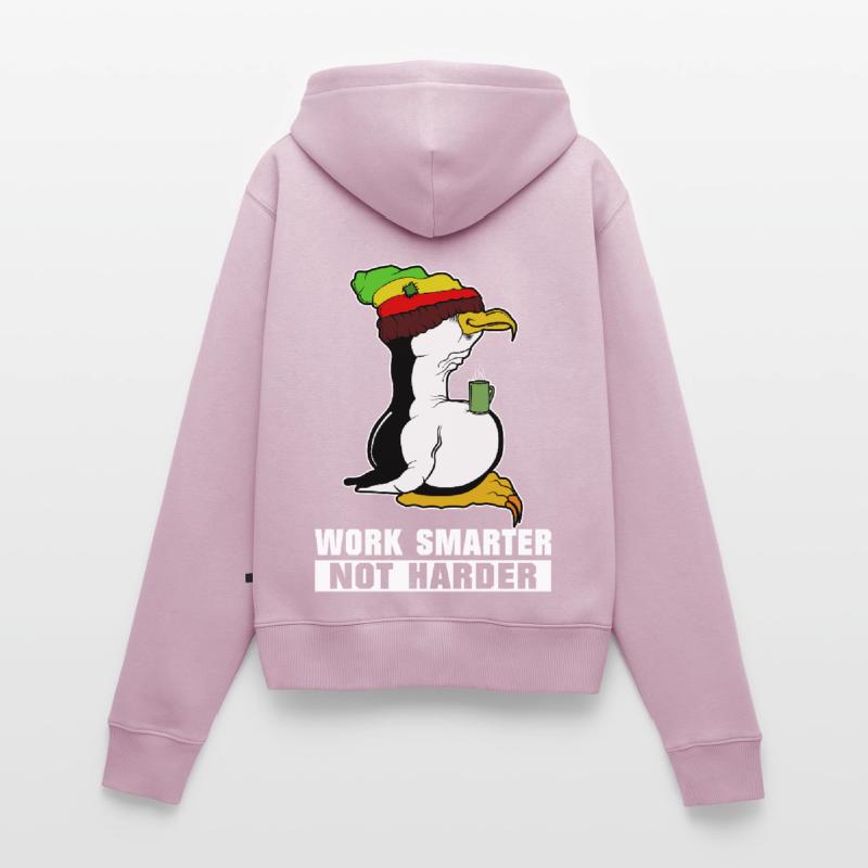 Pause café pingouin Linux Rasta Informatik PC Nerd Sweat à capuche zippé Premium bio Femme