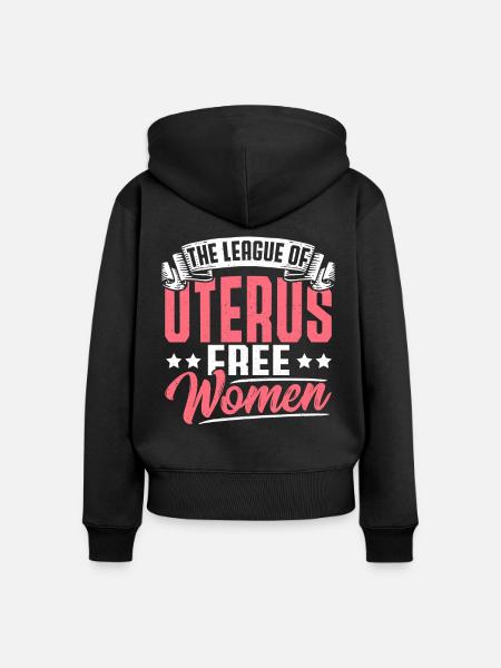 Erholung Gebärmutterhysterektomie Erholung - Frauen Premium Bio Zip Hoodie - Schwarz