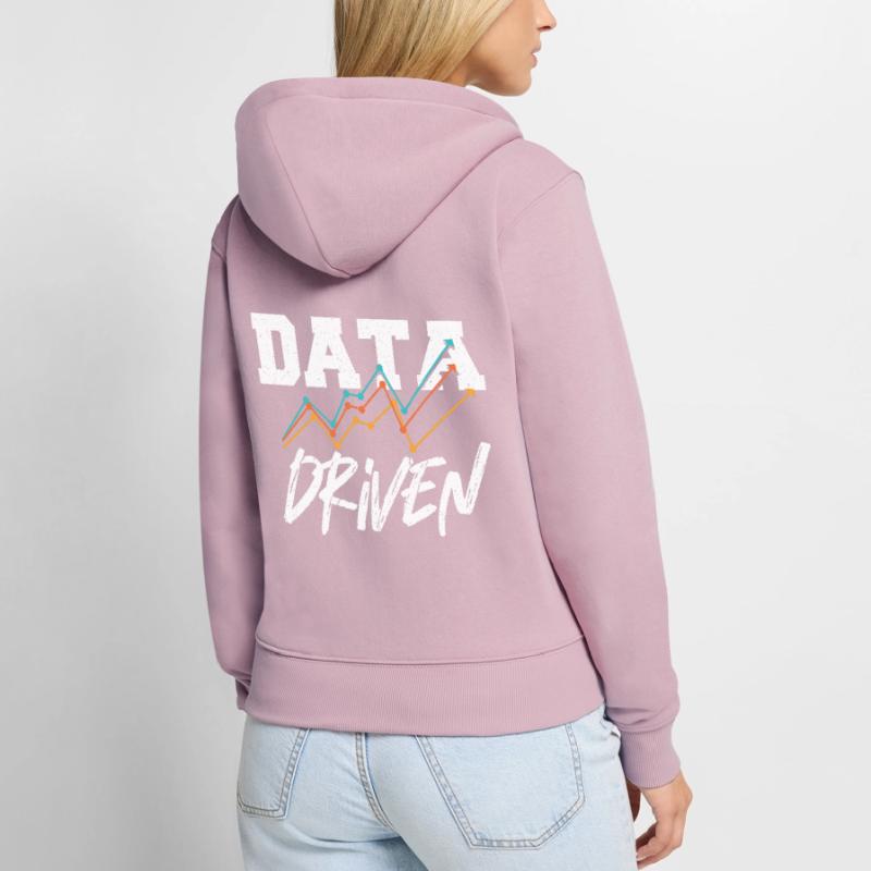 Data-driven command for Data Science Collector Women's Premium Organic Zip Hoodie