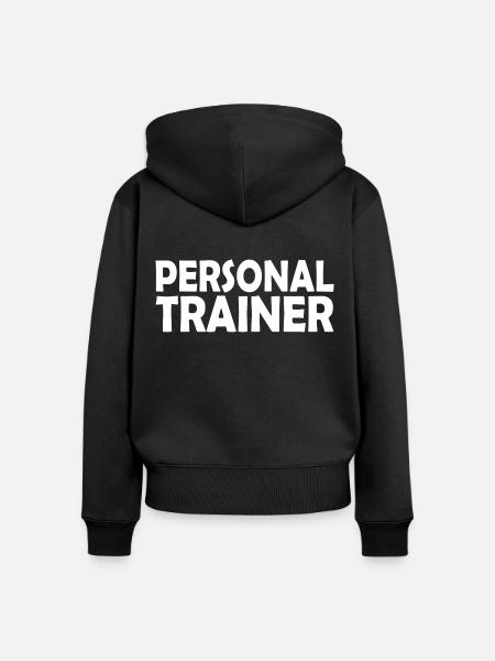Personal trainer - Frauen Premium Bio Zip Hoodie - Schwarz