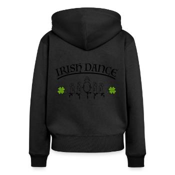Irish Dance - Women's Premium Organic Zip Hoodie - black - Back - Julia (174cm)
