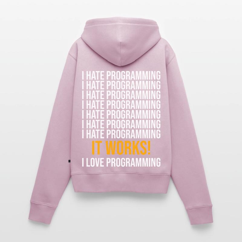 Coder Developer Programmer Coding IT Computer Women's Premium Organic Zip Hoodie