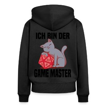 Pen and Paper Fantasy Rollenspiel Brettspiel - Frauen Premium Bio Zip Hoodie - Schwarz - Hinten - Julia (174cm)