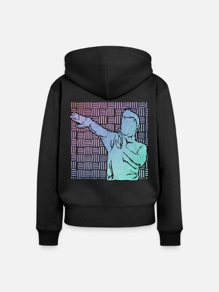 Wing Chun - Frauen Premium Bio Zip Hoodie - Schwarz
