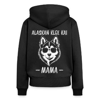 Alaskan Clover Kai Saying Alaskan Clover Kai Gift - Women's Premium Organic Zip Hoodie - black - Back - Julia (174cm)