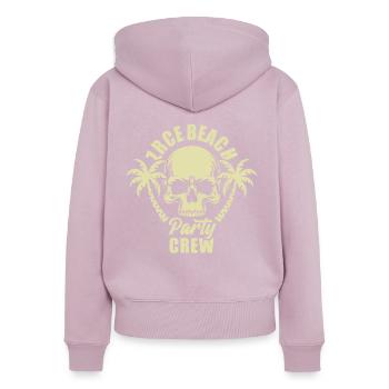 Zrce Beach Party Crew - es eskaliert eh - Frauen Premium Bio Zip Hoodie - Altrosa - Hinten - Julia (174cm)