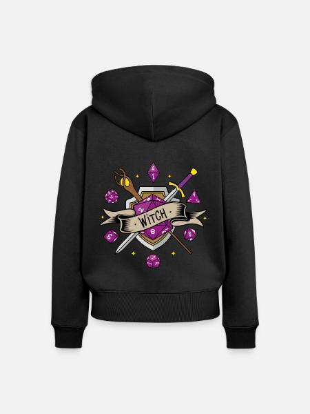 Hexen-RPG - Frauen Premium Bio Zip Hoodie - Schwarz