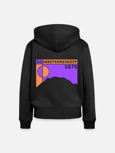 Schneefernerkopf Souvenir Andenken Geschenk - Frauen Premium Bio Zip Hoodie - Schwarz
