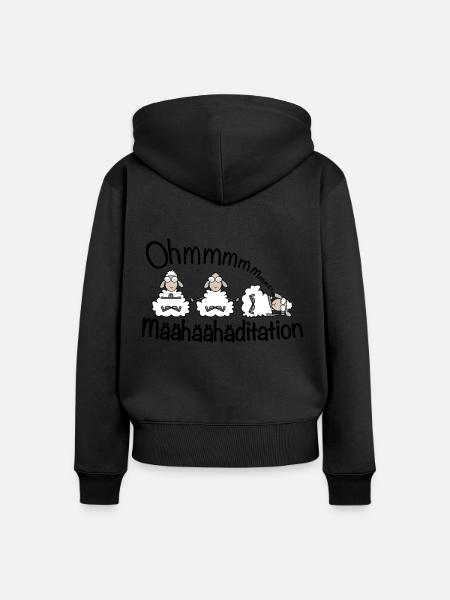 Meditation - Määhditation - Frauen Premium Bio Zip Hoodie - 