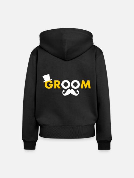 Groom - Frauen Premium Bio Zip Hoodie - Schwarz
