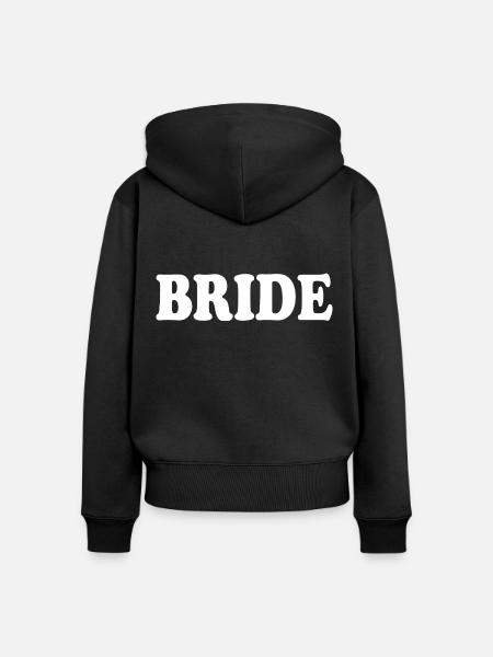 Bride - Frauen Premium Bio Zip Hoodie - Schwarz