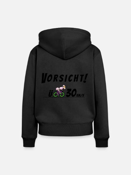 Triathletin Geschwindigkeit - Frauen Premium Bio Zip Hoodie - 