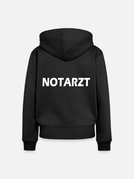 Notarzt - Frauen Premium Bio Zip Hoodie - Schwarz