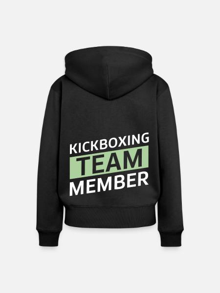 Kickboxing Team - Frauen Premium Bio Zip Hoodie - Schwarz