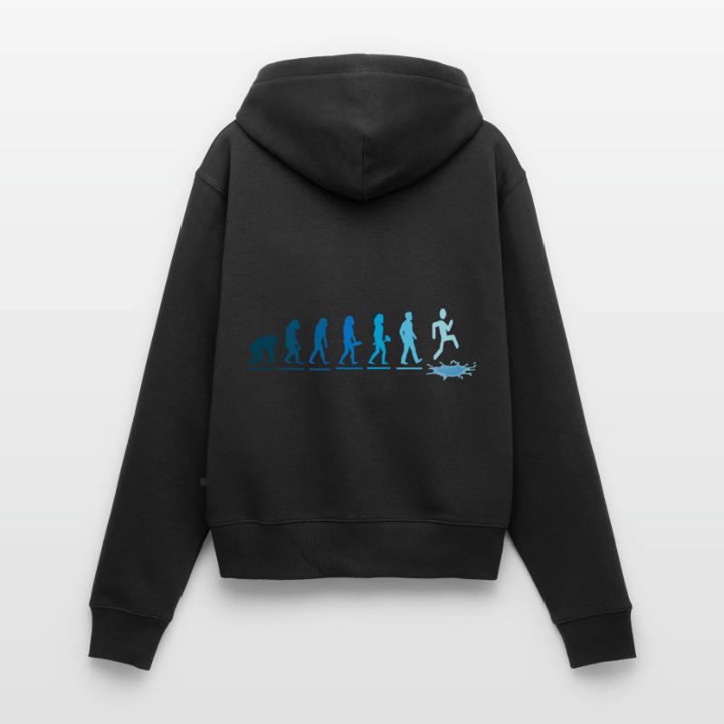 eisbader eisbadsaison kneipp eisbaden eiswasser Frauen Premium Bio Zip Hoodie