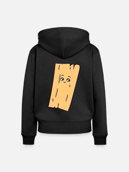Brett - Frauen Premium Bio Zip Hoodie - Schwarz