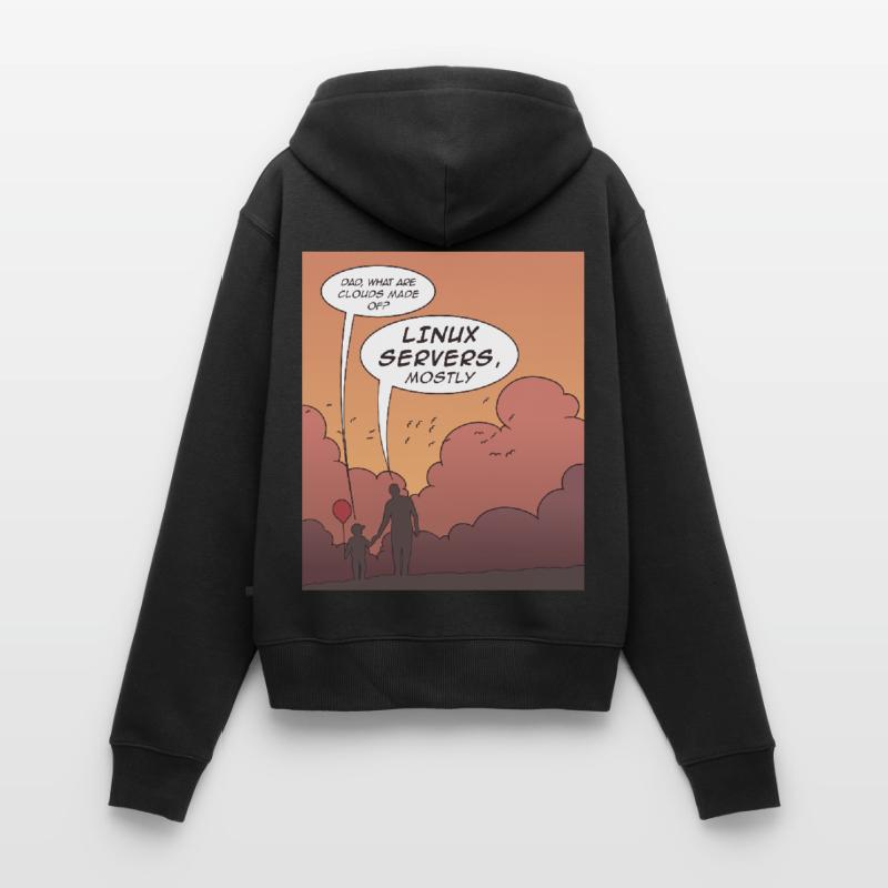 Drôle de codage langages de programmation Conception Sweat à capuche zippé Premium bio Femme