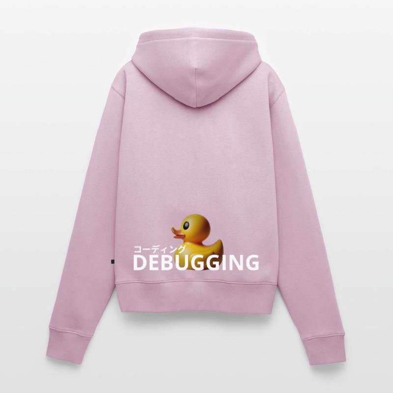 LUZILLION CODER COUTURE, RUBBER DUCK DEBUGGING Frauen Premium Bio Zip Hoodie