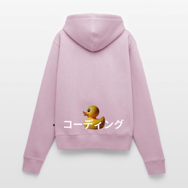 LUZILLION CODER COUTURE, RUBBER DUCK DEBUGGING Frauen Premium Bio Zip Hoodie