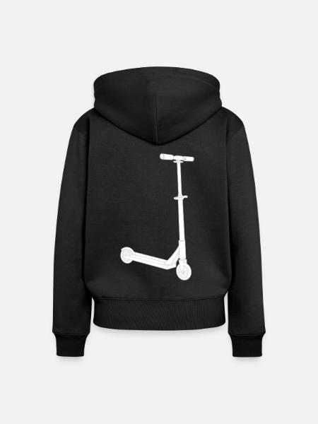 Roller - Frauen Premium Bio Zip Hoodie - Schwarz