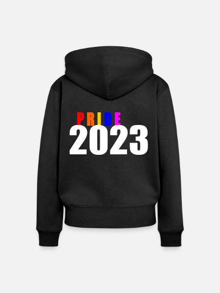 Pride 2023 - Frauen Premium Bio Zip Hoodie - Schwarz